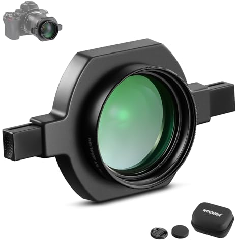 NEEWER 43mm Lente Adicional Macro HD con 37-52mm Adaptador de MonturaLente a Presión para Teleobjetivos Compatible con Canon Nikon Sony Cámaras,49mm Rosca Frontal, Botones Bloqueo Rápido Dobles, LS-40