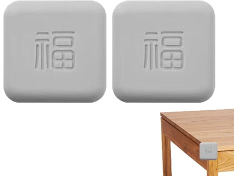 Desk Mute Pad Stoppers | Fu Character Adhesive Door Knob Door Cover,Rubber Guard Stopper Reduce Furniture Damage for Living Room Zorq