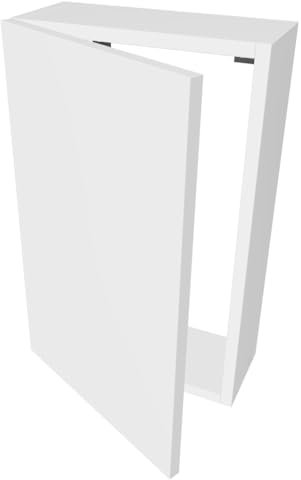 Cache Tableau électrique, Coffret électrique, Cache Compteur électrique, Coffret d'habillage Tableau électrique (Grand, Blanc + Serrure (2 clés))