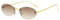 YAMEIZE Trendy Randlos Oval Metall Sonnenbrille - für Damen Herren Vintage Kleine Runde Brillen Fahren Outdoor
