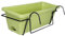Gralara Macetero Colgante con barandilla para balcón, Cesta para Plantas, macetero Colgante para jardín, Jardinera para Ventana, Maceta para terraza Exterior, Verde