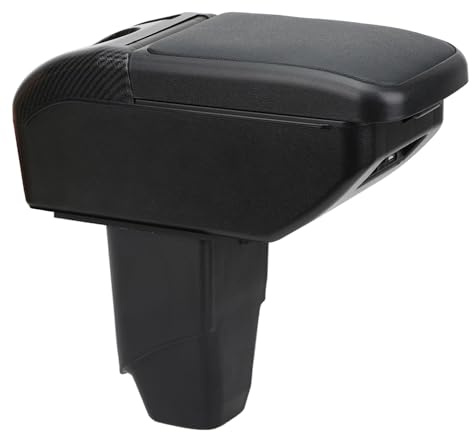 OYHCM Accoudoir pour Peugeot 206 206cc,6 USB,Rangement téléphone | Pour Peugeot 206 Accoudoir,4 USB+2 USB-C,Porte-gobelet arrière,Rangement téléphone,Double compartiment,Base spécifique