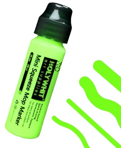 Samuliy Graffiti Mop | 12mm/20ml Waterproof Acrylic Paint Marker,Graffiti Supplies for Vibrant Paint Fluorescent Signatures, Refillable Metal, Glass, Paper, Wood