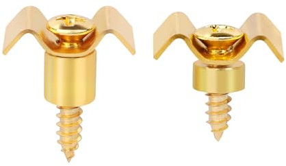Banworks Guitar Vintage String Tree String Guides Retainer for Tele Telecaster Strat Stratocaster ST Electric Guitar Pack of 2 JT/YXK-02 Golden