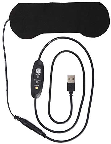 Pissente Augenwärmepad, Tragbares Elektrisches USB-Kleidungsheizkissen, Elektrischer Augenwärmer für Heiße Kompressen, Fördert die Durchblutung und Erleichtert Schmerzen