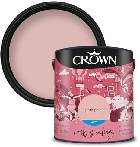 Crown Walls & Ceilings Matt Emulsion Paint, Size 2.5L, Le Petit Palais