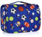 Vipdeal Trousse de toilette à suspendre pour enfants filles et garçons, Ballons de football bleus