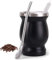 Juego de Taza de Té Mate Con Cuchara y Cepillo de Limpieza - Set de Yerba Mate de Acero Inoxidable - Apto para Lavavajillas y Duradero para Cocina, Restaurante
