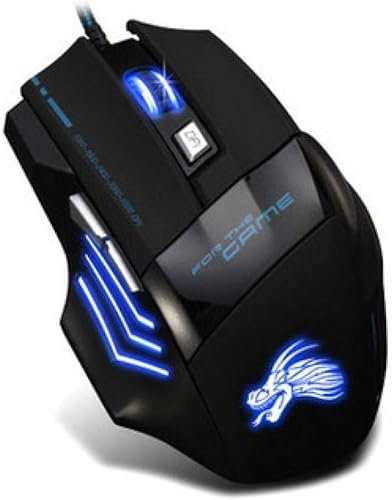 Souris pour Ordinateur Portable, Souris Mobile photoélectrique, Conception Ergonomique, Souris de Jeu avec câble USB, 4 fichiers de réglage Dpi, Utilisation d'un Ordinateur Portable, ordinat