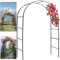 Arche De Jardin en MéTal, Support Amovible pour Toile De Fond, Pergola en D'ExtéRieur pour Plantes Grimpantes, Arches De Jardin Et DéCorations De FêTe De Mariage, Grande Taille 2.4M