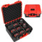 Milwaukee Battery Storage Bag - Waterproof Hard Shell Tool Bag with 9 Adjustable Dividers for Milwaukee M18/M12 12V/20V/60V Battery and Chargers, Organizer Box for