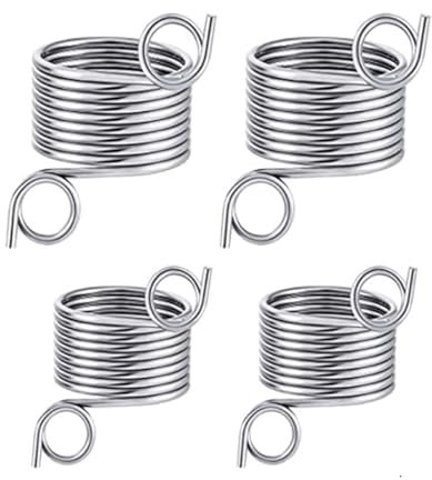 Strickfingerhut,Geflochtener Ring für Strick Häkelzubehör Edelstahl Spiralstrick Garnführung Fingerhüte Halter Strickring Häkelring 2 Stück 2 Größe zum Stricken Handwerk Zubehör Werkzeug
