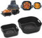 Silicone Air Fryer Liners for Ninja Crispi FN101GY, Airfryer Silicone Liner for Ninja Crispi 4-in-1 Portable Glass Air Fryer Cooking System, Specially Designed for FN101UKGY