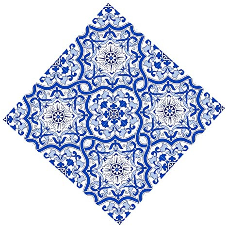 SHINEOFI 1 Set 4 Pezzi Adesivi Per Pareti Anti-slip Estetico Arredamento Parete Pavimento Camera Adesivo Per Bagno Adesivo Per Piastrelle Impermeabile Adesivo Per Pavimenti 3d Blu