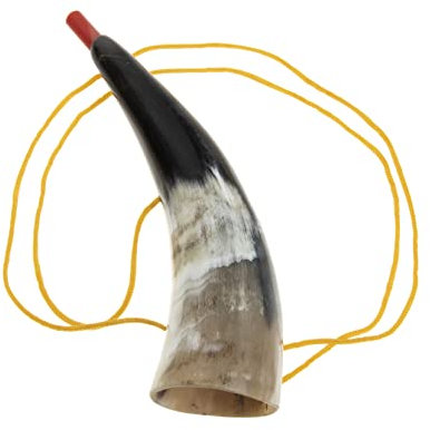 Gatuida Viking Horn Spielzeug Trompete für Kinder Naturhornspielzeug für Partys und Spiele Robustes Geräuschemacherspielzeug mit Einzigartigem Design