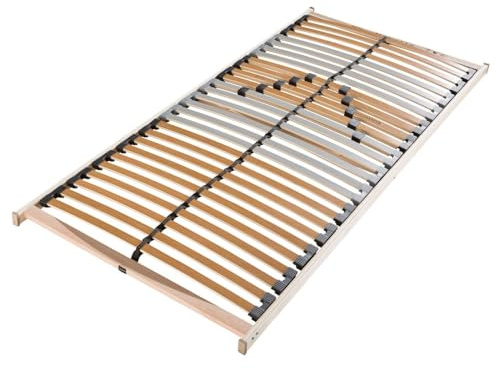 Sleepneo Lattenrost 90x190 cm - fertig montiert 28 Latten 5-Zonen Lattenrost Traglast ca. 150 Kg Birkenschichtholz Made in Germany