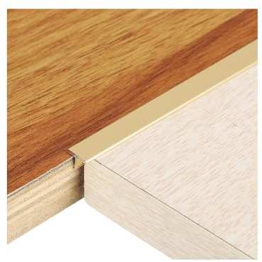 Lot De 3 Bandes De Transition En T En Aluminium Connecter L'espace De Plancher De Carrelage Stratifié(Size:40mm,Color:Or)