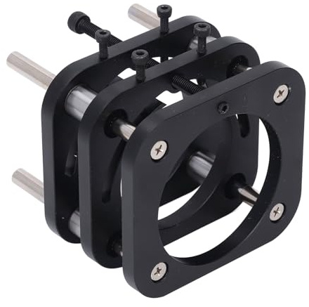 FTVOGUE Oberfräsen-Hebebasis, Oberfräsen-Tischbasis aus Aluminiumlegierung mit Manuellem Hebemechanismus, 51 Mm Höhenverstellung, 4-Klauen-Klemmung für Holzbearbeitungs-Schnitzmaschinen
