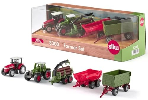 Siku Landwirtschaft Spielzeug Geschenkset - Traktoren und Fahrzeuge