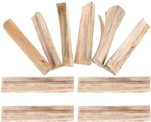 SOESFOUFU 10 Pezzi Legna da Ardere in Legno Duro da 22cm, per Forno a Legna e Barbecue, Essiccazione Naturale per Aroma e Versatilità in Cucina