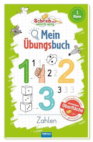 Trötsch Mein Übungsbuch Schreib und wisch weg Zahlen: Übungsbuch Lernheft Vorschule Grundschule