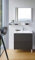 Duravit L-Cube Waschtischunterbau wandhängend LC6309, 1220x481 mm, 2 Schubkästen, für Viu 234412, Farbe: Basalt Matt Dekor - LC630904343