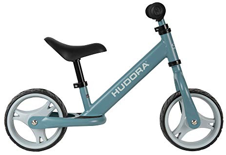 HUDORA Laufrad Youngster, blau | Kinder Laufrad ab 2 Jahre | Lauflernrad mit extra großen Reifen | Sattel & Lenker höhenverstellbar | Kinderlaufrad