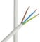 5m Zuleitung Weiss H03VV-F 3 x 0,75qmm PVC isolierte Schlauch-Leitung 3G Leuchtenkabel Lampenkabel Kabel Stromkabel