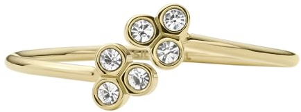 Fossil Damenring Sadie Trio Glitz Edelstahl goldfarben, JF041147104