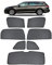 Sonnenschutz Auto Vorhang mit Magneten für Passat B8 Variant 2016-2022 UV Schutz Seitenscheiben Fenster Sonnenblende Sonnenschutz Zubehör Für Baby Schwarz,7PCS