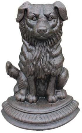 OCKULT Butoirs de Porte en Fonte for Chiot, Vintage, cale de Porte Lourde décorative, butoirs de Porte en Forme d'animaux for Salle de Bain et Chambre à Coucher (Color : Noir)