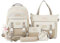 3D Schulrucksack Mädchen Set 5-teiliges Für Schule Freizeit Teenager (Styple 1#, 30 * 45 * 14cm)
