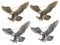 GLSTOY 4 Stück Vintage Adler Brosche Tier Brosche Damen Kleidung Anstecknadel Adler Brosche Für Kleidung Hut Brosche Tiere Kleidung Brosche Kleidung Ornament Kleidung Abzeichen Frauen