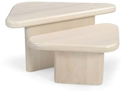 Home ESPRIT Couchtisch aus Mangoholz, 98 x 50 x 47 cm, 85 x 60 x 47 cm