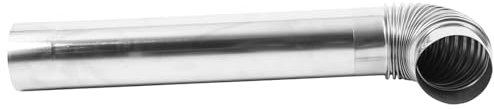 OFFSCH Stainless Steel Chimney Flue Pipe Kit 2pcs 9cm Diameter 50cm Length 90° Elbow for Home Heating Stove Exhaust and Fireplace Ventilation