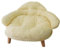 Haustier-Sofabett, Plüsch-Hundesofa und Katzen-Sessel mit stabilen Holzbeinen, rundes Design, weich und bequem für Sofas, ideal für Welpen und kleine Haustiere