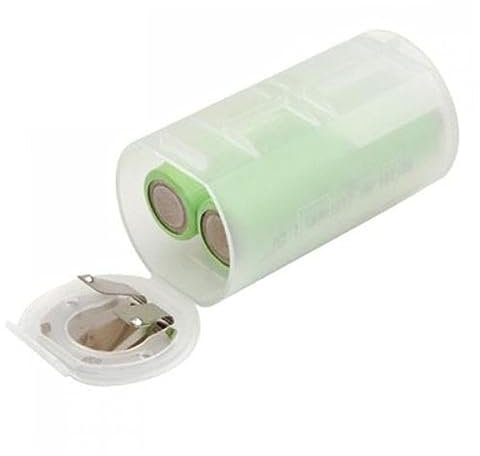 Tofficu Adaptateur de Pile AA à D Transparent Convertisseur de Batterie Pratique pour Électroniques et Situations D Urgence