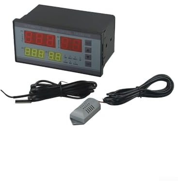 Controllo multifunzionale termostato igrostato per XM-18 controller incubatore digitale con sonda sensore e controllo dell'umidità, 7 Ou (220 V)