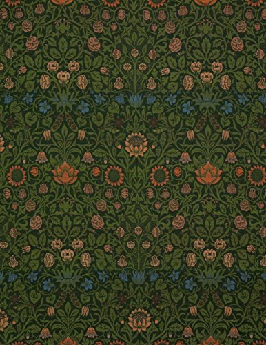 Violet and columbine, William Morris. Blank journal: 160 blank pages, 8,5x11 inch (21.59 x 27.94 cm) Soft cover / Paperback