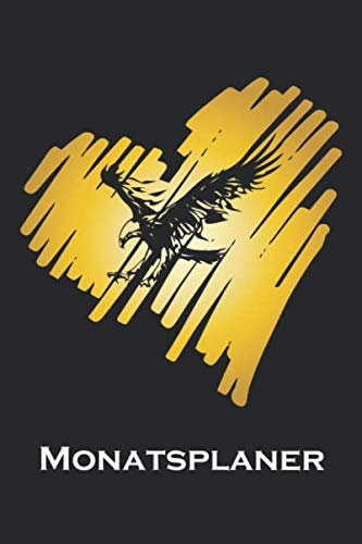 Monatsplaner: Monatsplaner, Termin-Kalender | Geschenk-Idee für Adler Fans | A5 | 120 Seiten