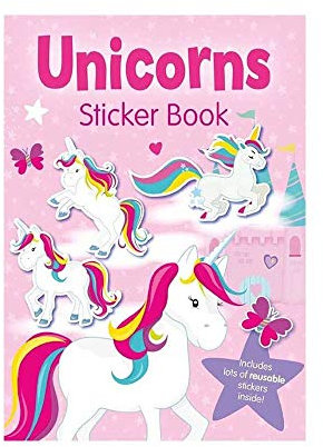 Alligator - Einhörner Stickerbuch, Stickerbuch, Stickerbücher, Einhorn Geschenke für Mädchen, Einhorn Sticker, Einhorn Stickerbuch, Sticker Aktivitätsbuch, Wiederverwendbares Stickerbuch