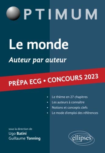 Le monde ECG 2023 - Auteur par auteur (Optimum)