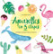 Aquarelles en 5 étapes: Pastèque, flamant rose, cactus & co
