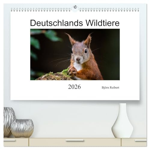 Deutschlands Wildtiere (hochwertiger Premium Wandkalender 2026 DIN A2 quer), Kunstdruck in Hochglanz: Die wunderschöne Tierwelt Deutschlands in Bildern (CALVENDO Tiere)