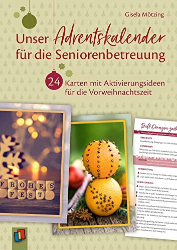 Unser Adventskalender für die Seniorenbetreuung: 24 Karten mit Aktivierungsideen für die Vorweihnachtszeit