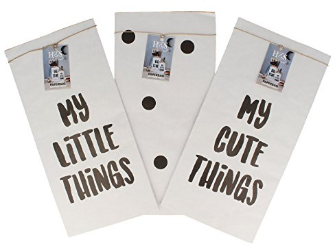BigBuy Home Oh My Home Papiertüte, klein, 15 x 30 x 8 cm, Mehrfarbig, Einheitsgröße