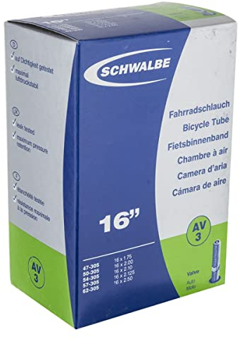 Schwalbe AV 3 Fahrrad Schlauch 16´´, Ausführung:16x1.75-2.50´´ 47/62-305 AV40mm