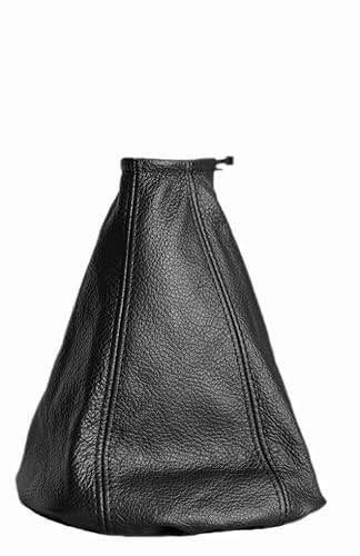 myshopx SA31 Schaltmanschette Schaltsack Sack Schwarz Faden Schwarz Echt Leder
