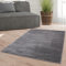 Taracarpet Weicher Kurzflor Designer Teppich modern für Wohnzimmer, Schlafzimmer, Kinderzimmer und Arbeitszimmer dunkelgrau 080x150 cm