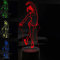 KINGCOO 3D Illusion Tischlampe Nachtlampe, LED 7 Farben ändern Touch Schreibtischlampe Nachtlichter Schlummerleuchten für Kinder Familie Dekoration Valentinstag Geburtstags Geschenk (Eiskunstlauf-2)